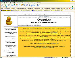 Screenshot Cyberduck-Homepage