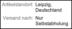 Versand: nur Selbstabholung