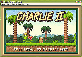 Screenshot Charlie II Startbildschirm