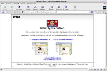 Netscape 4.7-Fenster