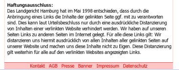 Das Landgericht Hamburg hat im Mai 1998...
