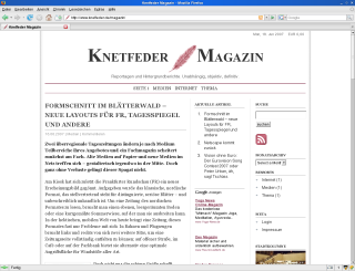 Titelseite des Knetfeder-Magazins