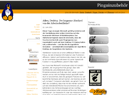 neue Pinguinzubehör-Seite